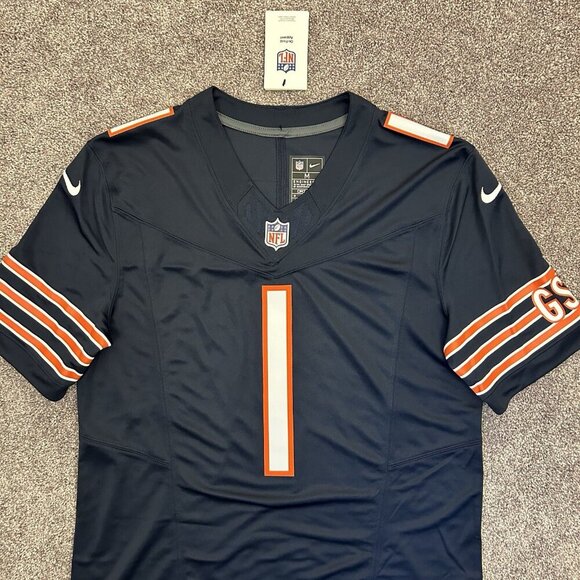 Nike Chicago Bears Football Jersey NFL Fields #1 Mens Size M - Medium - NWT $175 - Picture 2 of 16